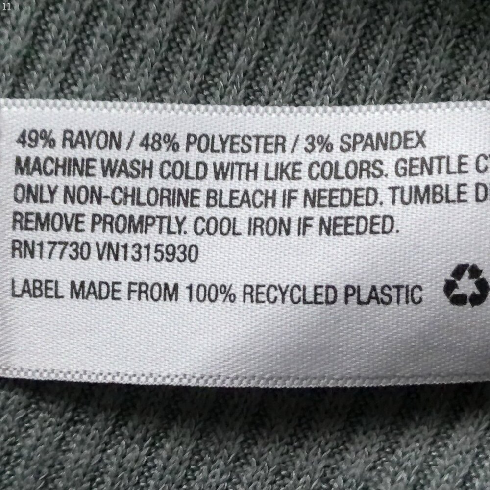 KNOX ROSE Tunic Knit Ribbed Medium Green NWOT XL - Picture 5 of 7